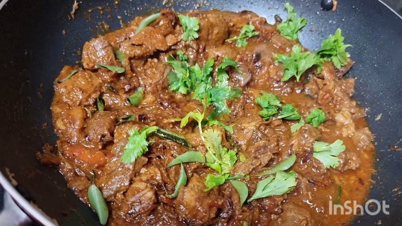 # எங்க வீட்டு ஸ்பெஷல் பீப் மசாலா ரோஸ்ட் my home Special  beefmasala roast 😋 