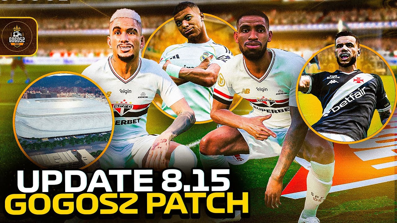 GOGOSZ PATCH V8.15 &mdash; TRANSFER&Ecirc;NCIAS ATUALIZADAS, NOVAS FACES 3D, NOVOS UNIFORMES 4K E MUITO MAIS!