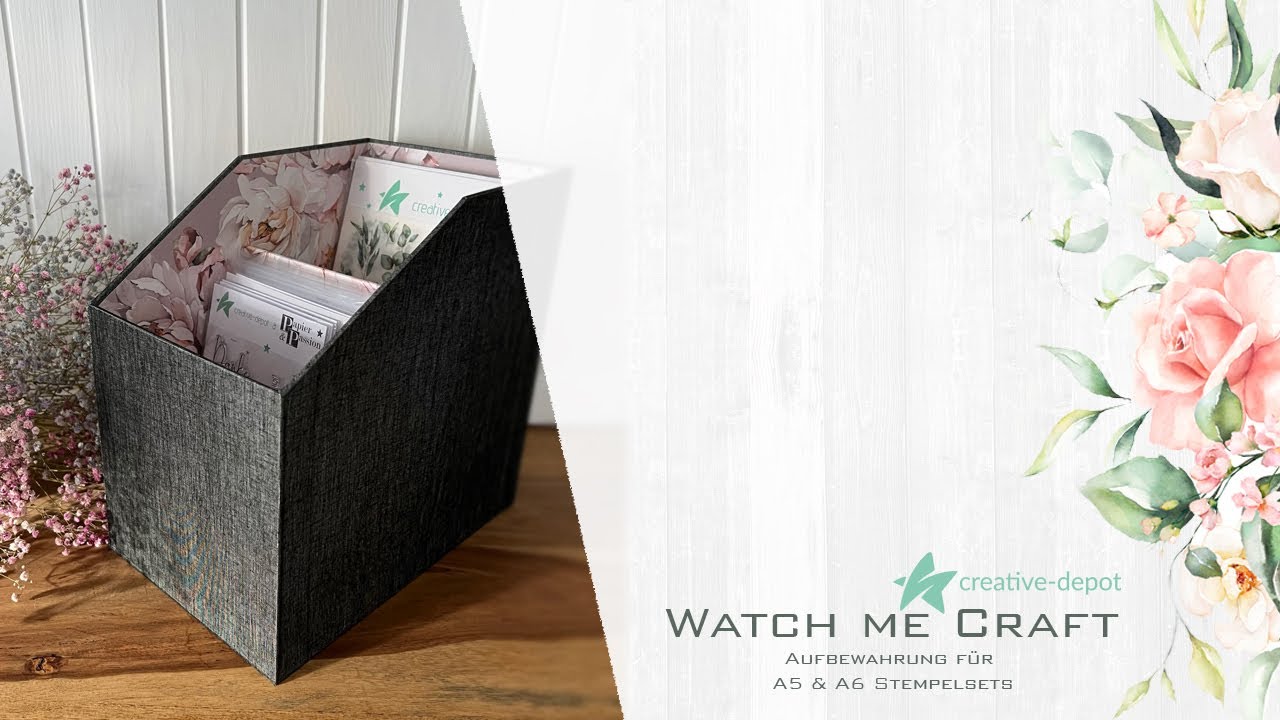 WATCH ME CRAFT | Aufbewahrung für A5 und A6 Stempel | Creative-Depot | Bastelmaterial organisieren