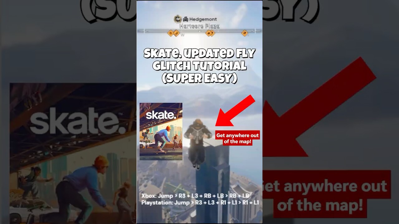 Skate. Обновлённый урок по устранению глюка с полётом (СУПЕР ПРОСТОЙ СПОСОБ) *ИСПРАВЛЕНО*