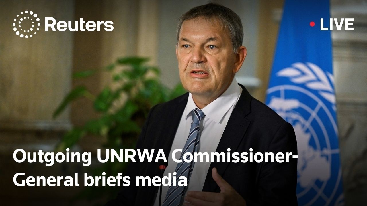 LIVE: Outgoing UNRWA Commissioner-General briefs media