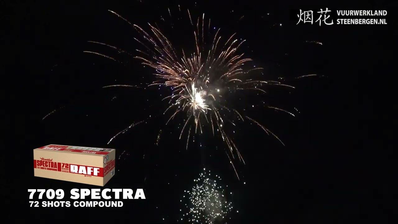 Spectra compound vuurwerk | RAFF Fireworks | Vuurwerklandbestel.nl