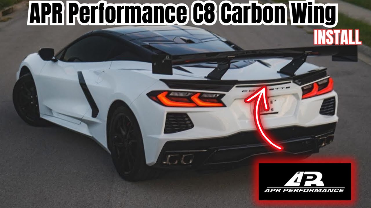 🔥Установляю полностью карбоновое антикрыло APR GTC-500 на свой C8 — это просто невероятно!