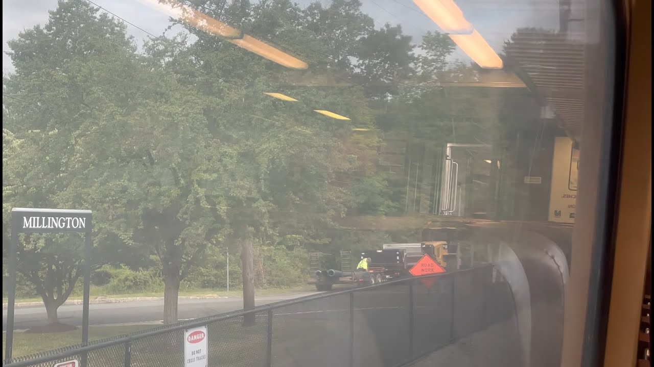 Enjoying a nice train ride on NJ transit from Hoboken NJ to Gladstone NJ.