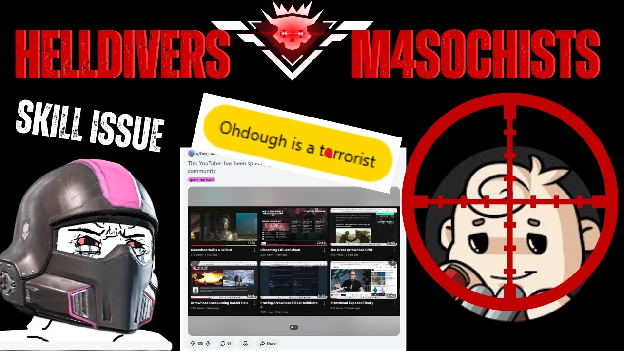 HelldiversMasochists has a toxicity problem ,so negative