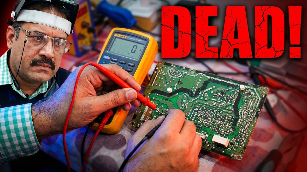 How to Fix a Fully Dead VU-LC22L11A LED TV | Power Supply Repair