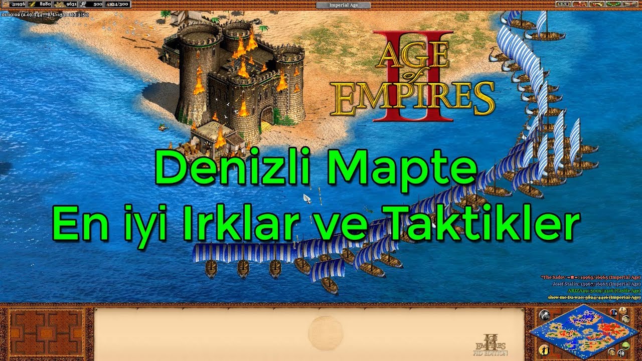 AoE2 - ADALI HARİTADA EN İYİ IRKLAR VE TAKTİKLER #1 | Celts (REHBER TADINDA) - Türkçe