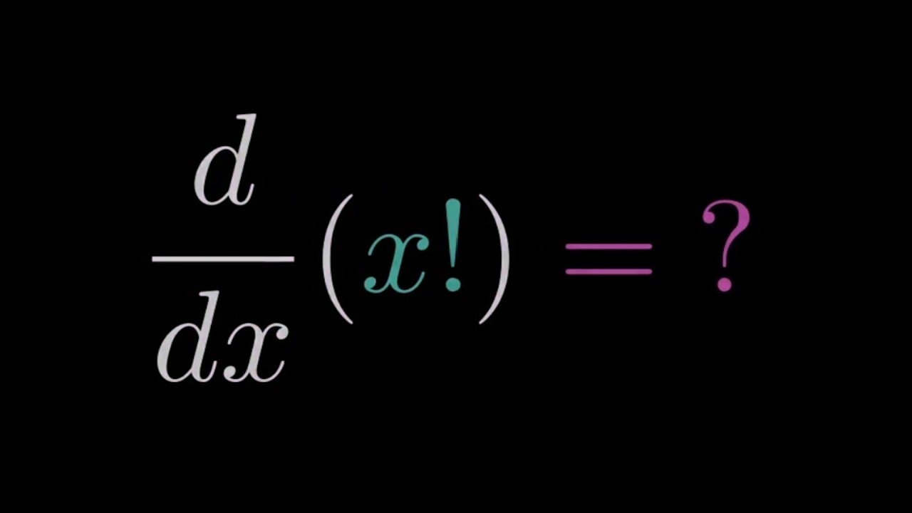 The Derivative of x! is Not What You Think