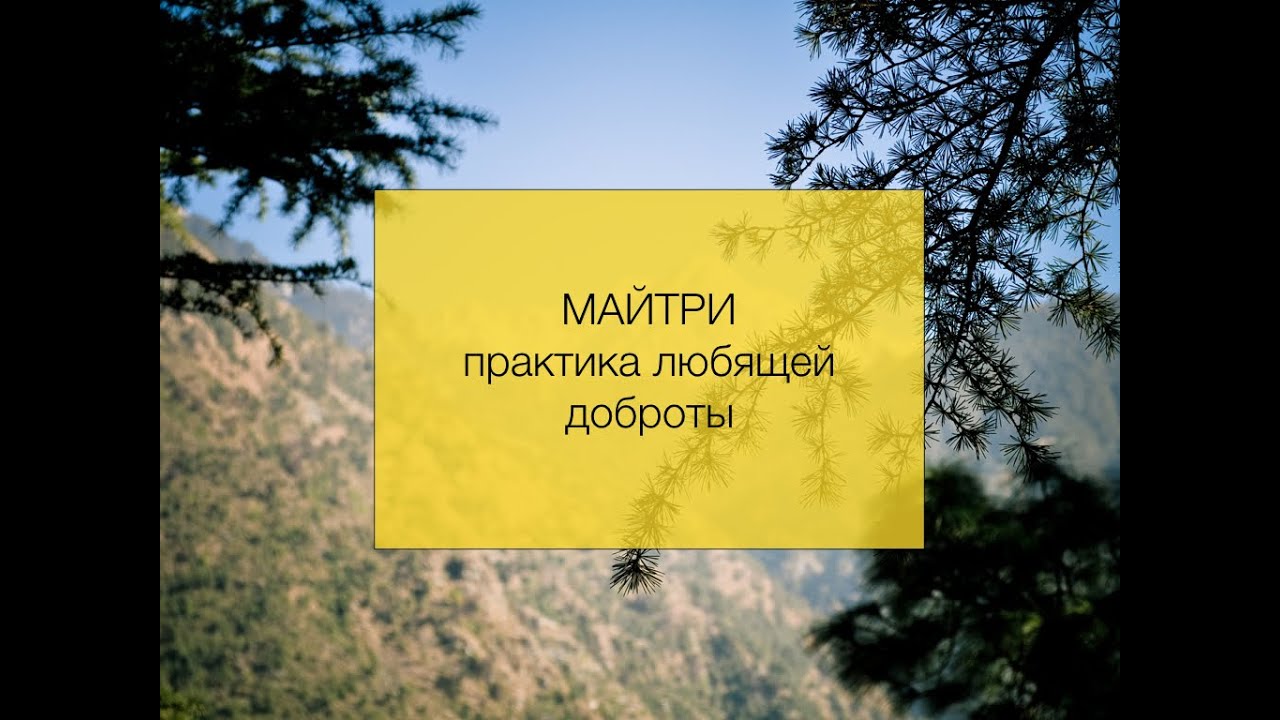 Практика любящей доброты (майтри)