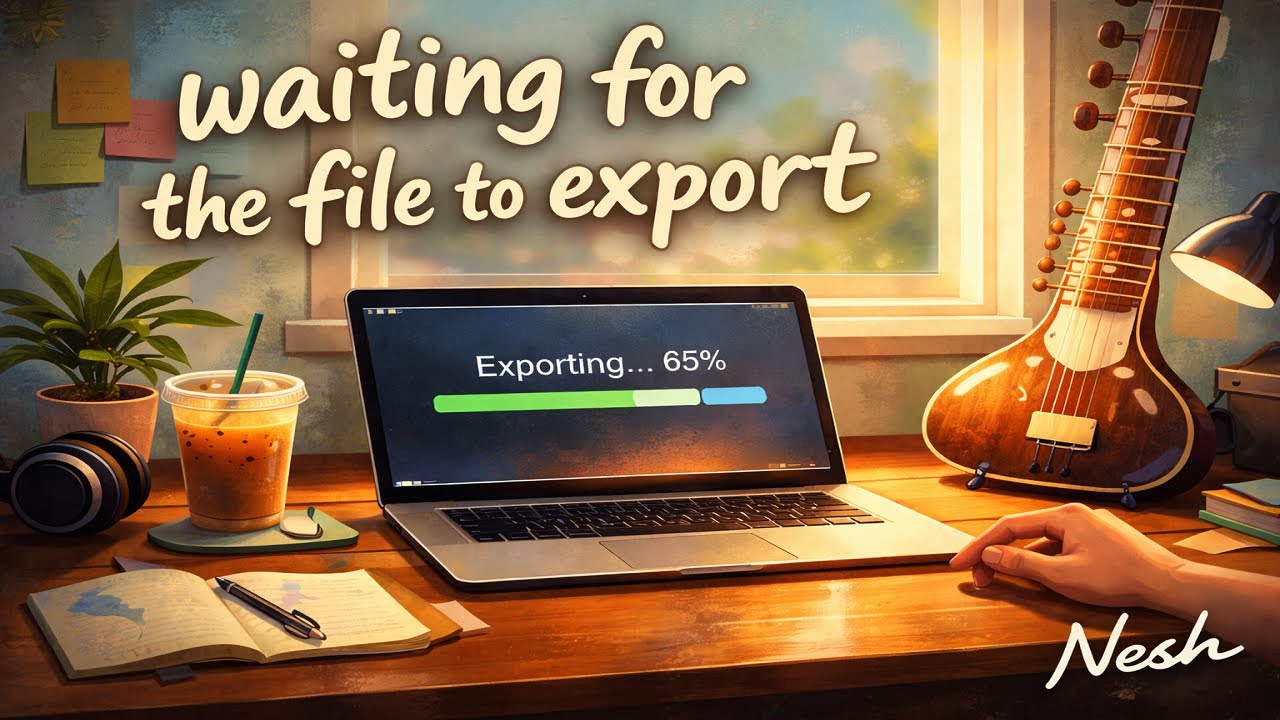 waiting for the file to export