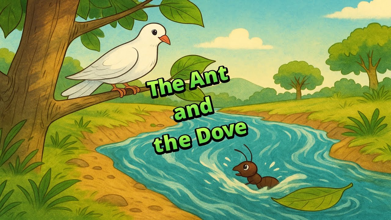 The Ant and the Dove 🐜🕊️– A River, A Hunter, and A Friendship to Remember! |Moral Story| TaleNest TV