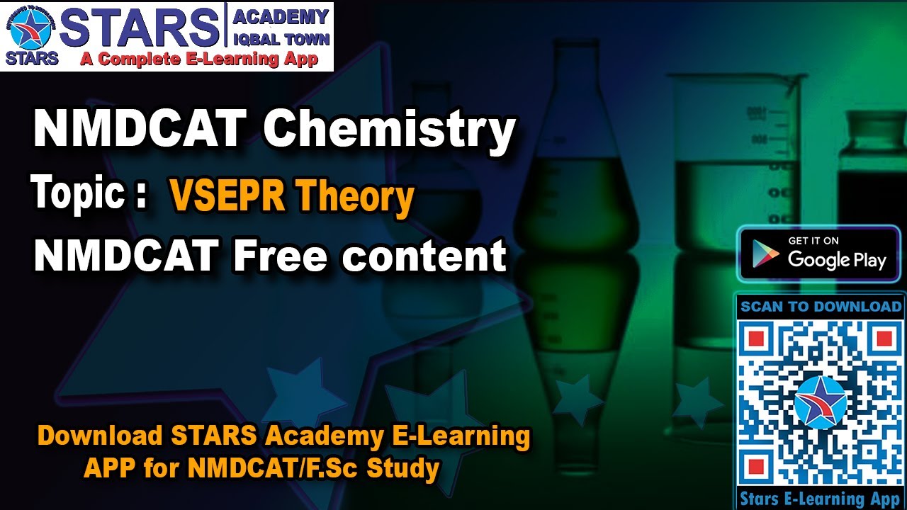 VSEPR Theory Chapter MCQS  Discussion | PMC NMDCAT Chemistry| #starsacademylahore
