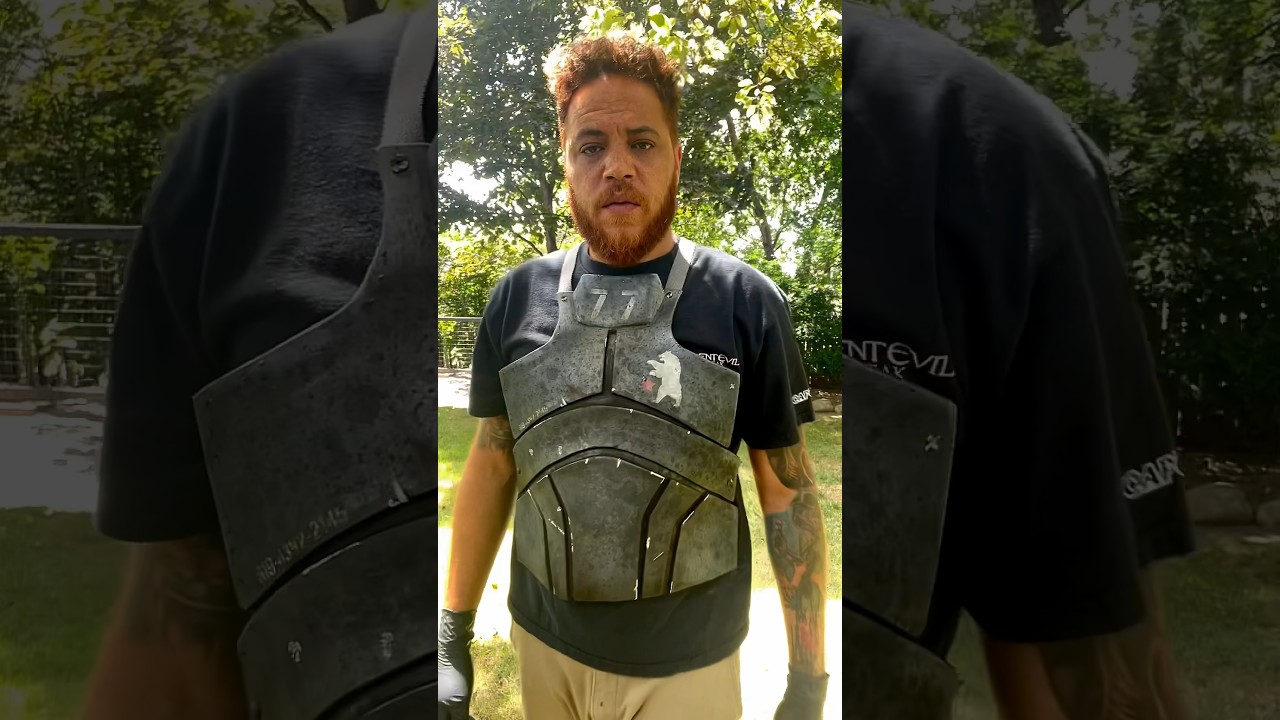 Weathering my Urethane Rubber NCR Ranger Chest Armor. #falloutnewvegas #bethesda #cosplay