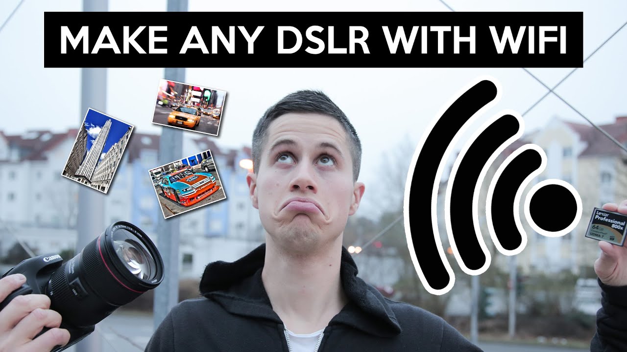 Send photos from DSLR to smartphone | QUMOX SD CF adapter | Canon 5D MK II WiFi