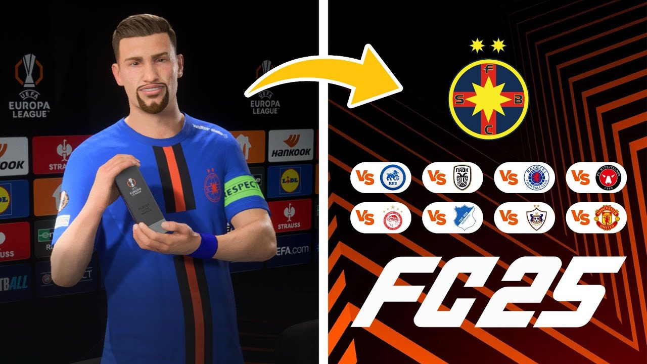 FCSB joacă în Europa League ⚽ Super experiment în FC 25 🔥