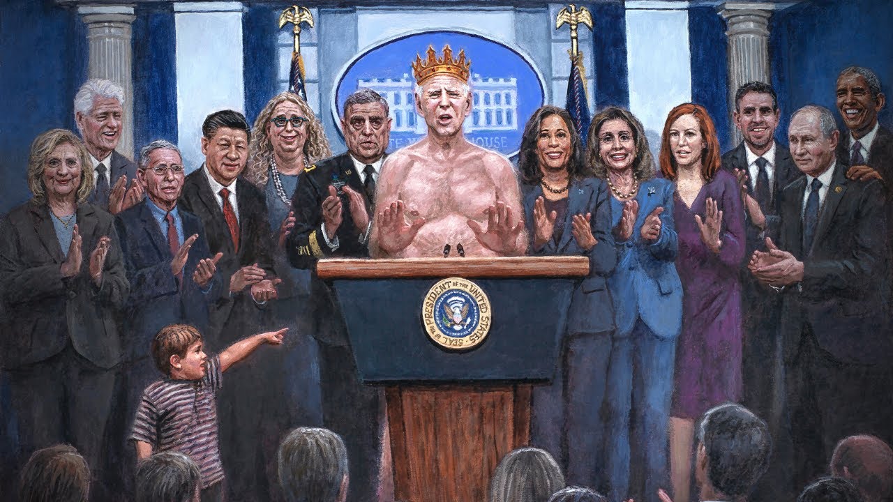 The Emperor Has No Clothes || President Joe Biden || Jon McNaughton Art