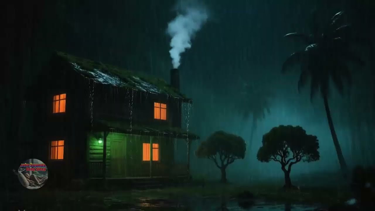 Unwind Your Mind  Rain and Thunder Sounds at Night for Deep Sleep 🌙⚡