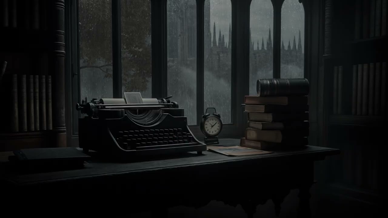 Stay Here a While, Let the Rain and the Typewriter Hold Your Unfinished Thoughts