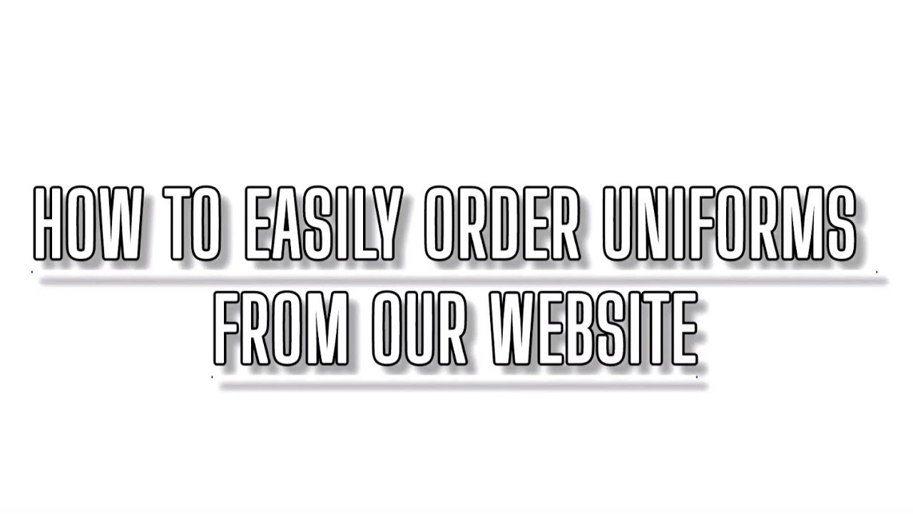 How to easily order uniforms from Uniform Bucket 