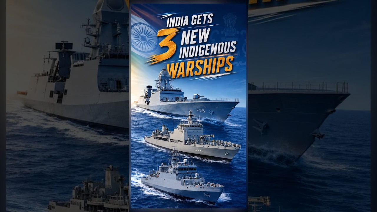 India Gets 3 New Indigenous Warships