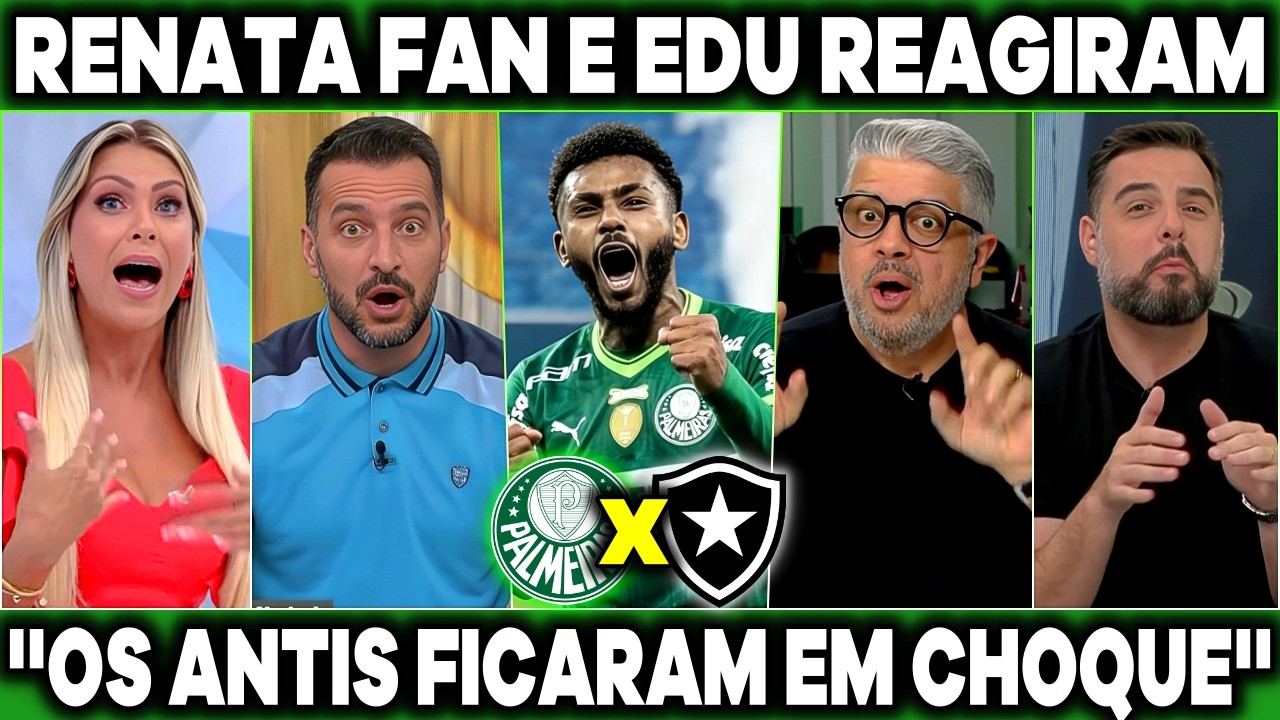 RENATA FAN E EDU DRACENA REAGIRAM! WENDEL NO PALMEIRAS ''REFORÇO DE PESO'' OS ANTIS ESTÃO EM CHOQUE