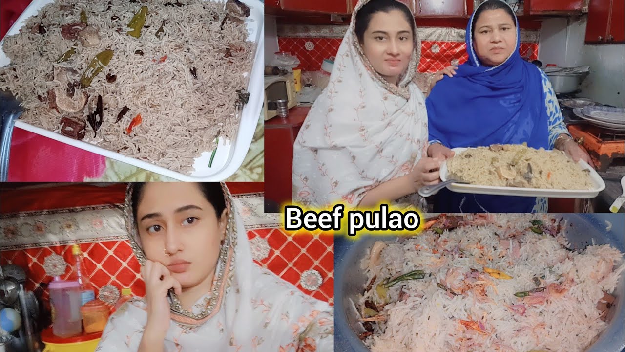 Ami ne banya beef pulao ❤ AJ ma bht parshan ho ya Allah koi Mojza dekha de🤲🥲😭#sapnakajahan1 