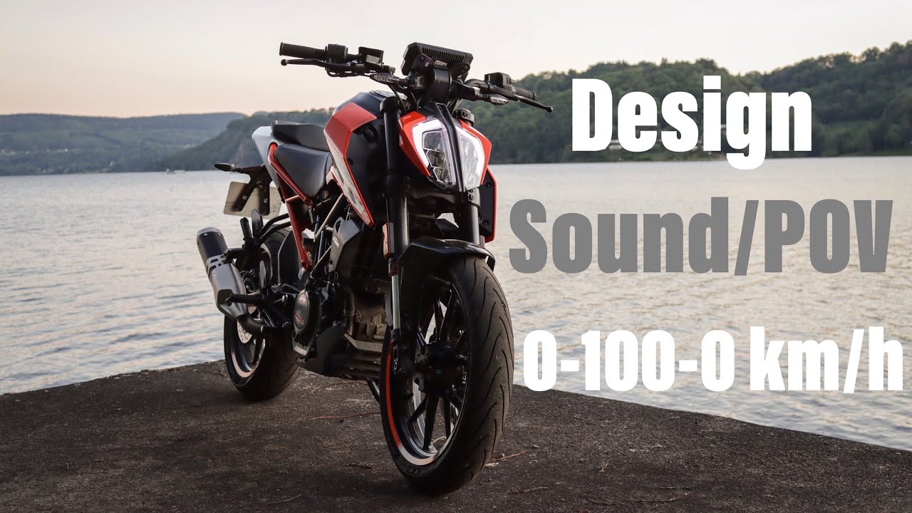 KTM DUKE 125 [2020-2021] design & sound POV / 0-100-0km/h