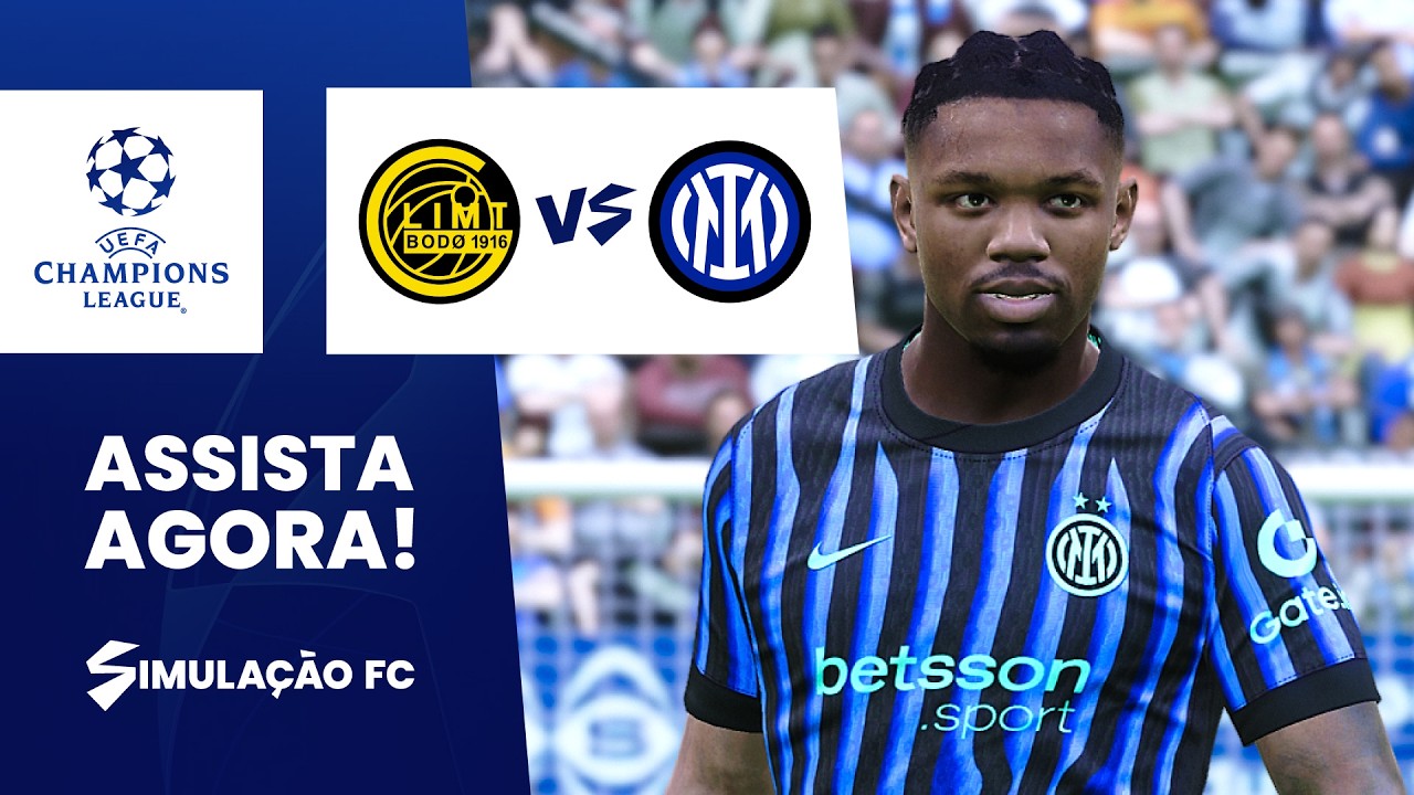 Bodø/Glimt vs Inter AO VIVO | Champions League 2026 | PES 2021 4K 60FPS | Simulação Realista