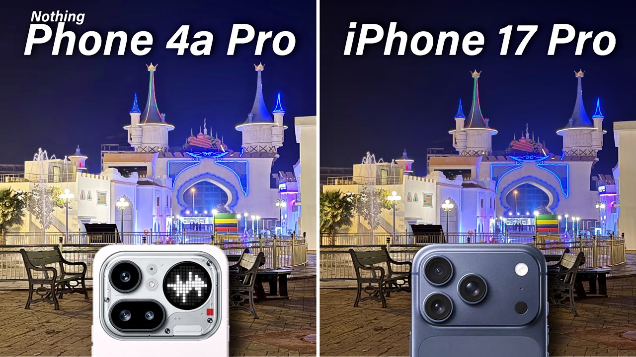 Сравнение камер телефона 4a Pro и iPhone 17 Pro