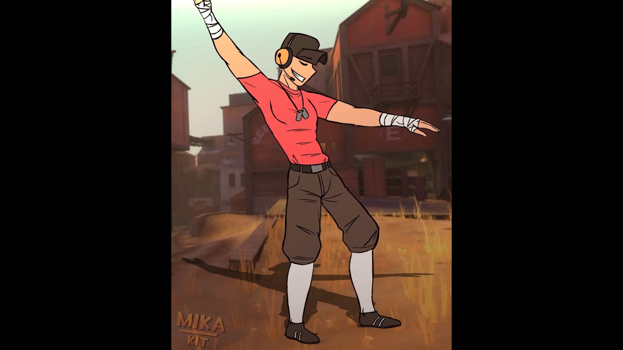 The Red Scout dances like a metroman (id @SHARK) #teamfortress2#tf2#animation#metroman#tf2animation