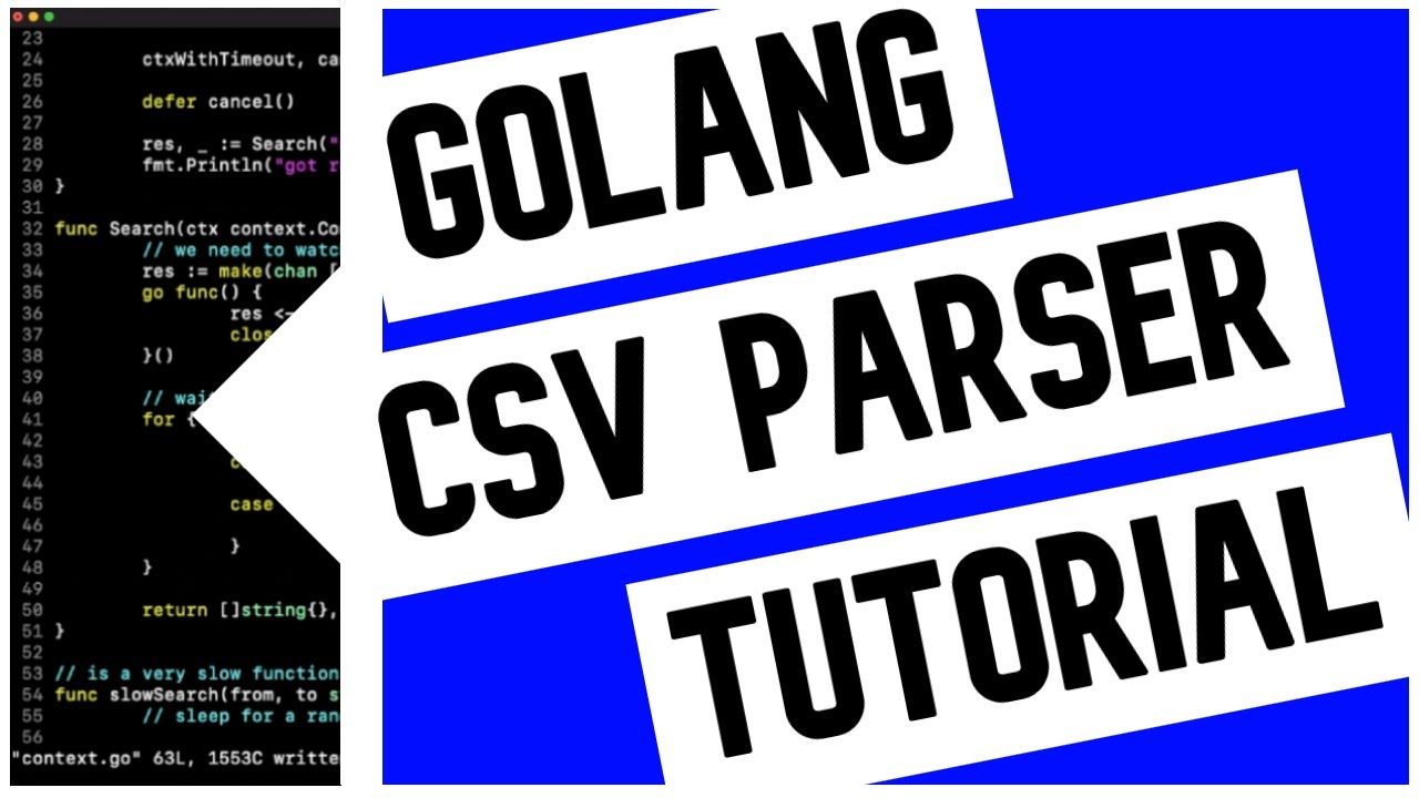 Учебное пособие по парсеру CSV на Go (Golang)