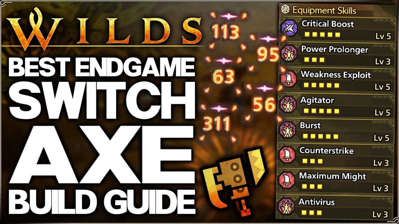 Monster Hunter Wilds - Best Switch Axe Build - Highest Damage Possible - Armor Set & Weapon Guide!