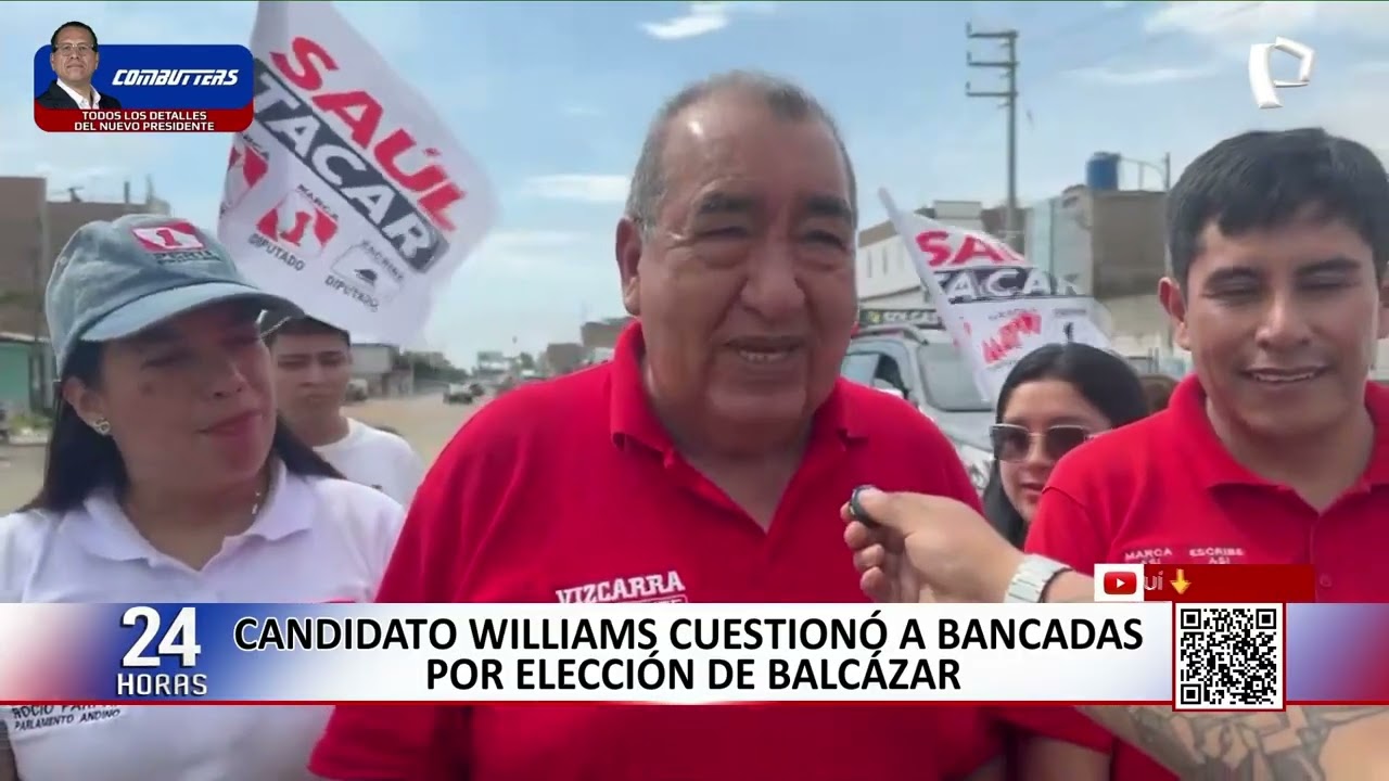 Candidatos opinan sobre nuevo presidente José Balcázar