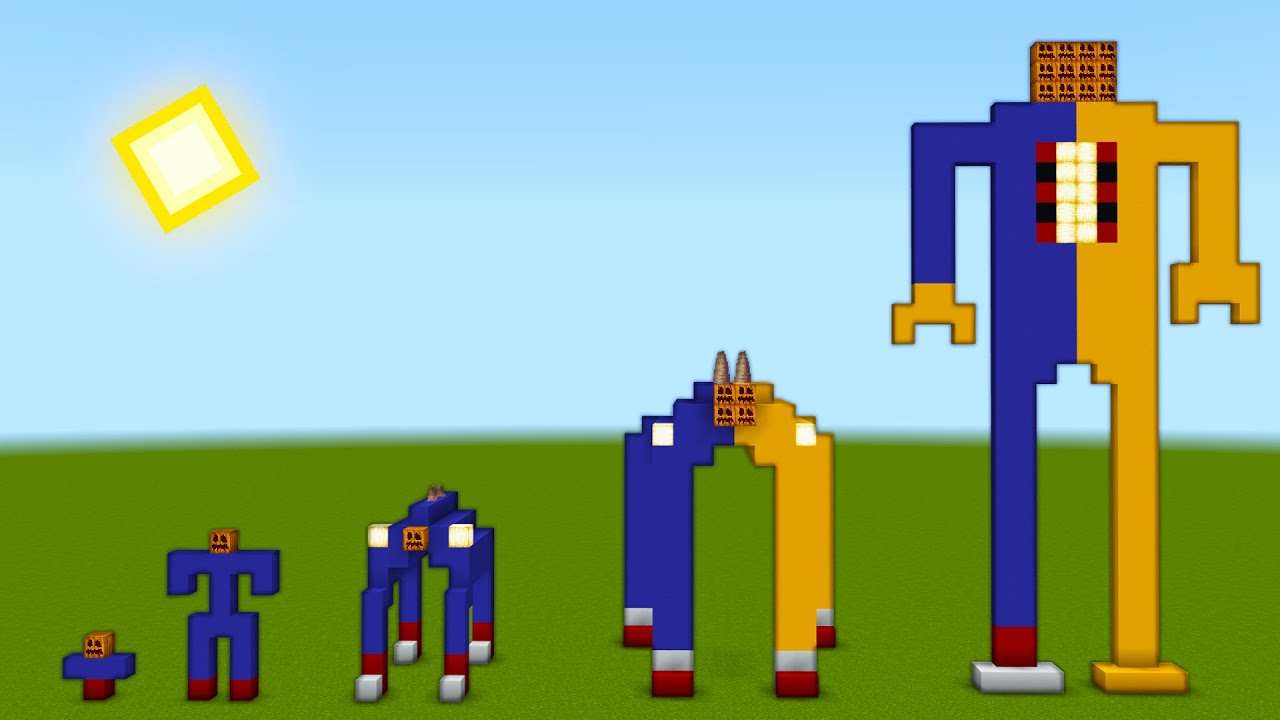 Yellow Shin Sonic Evolution in Minecraft PE
