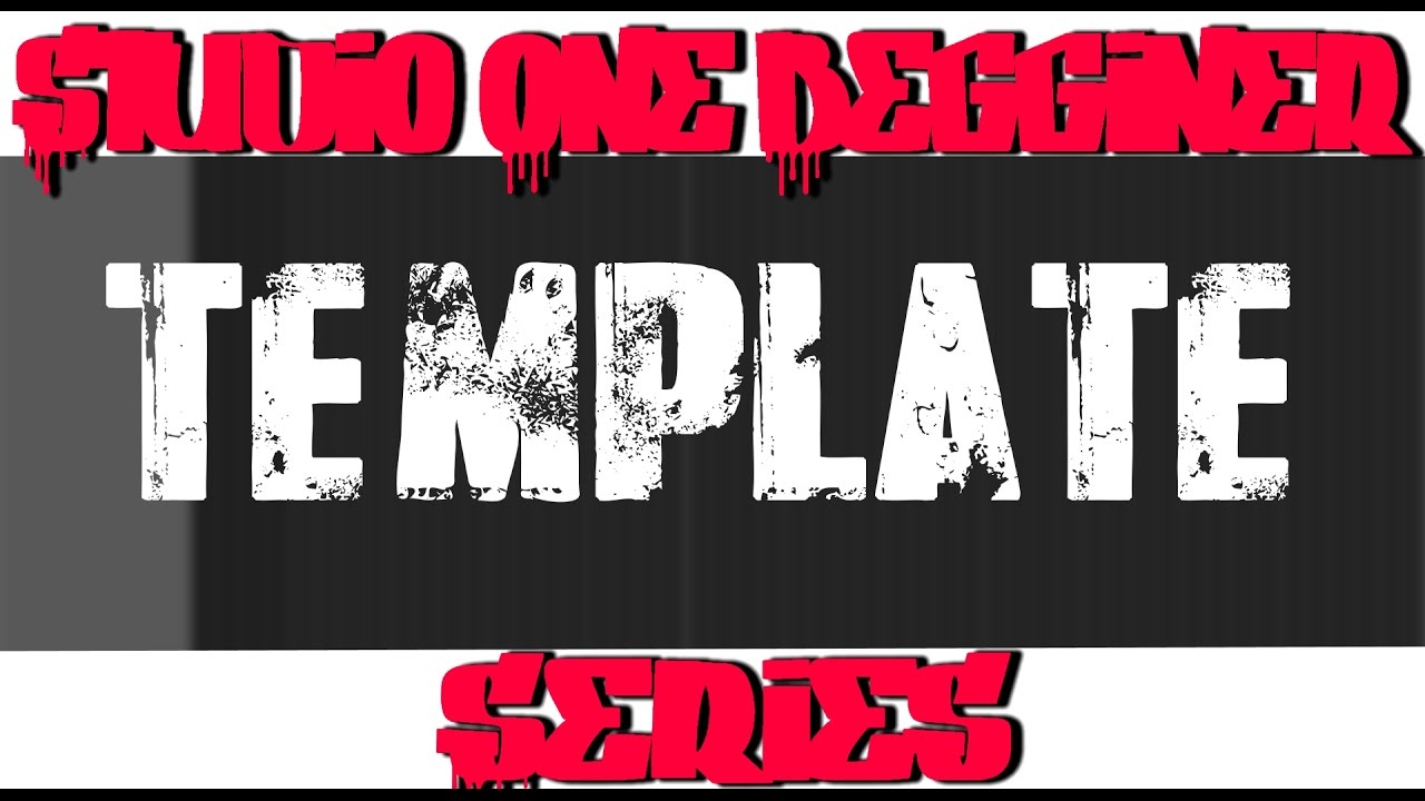 Presonus Studio One Producer Series Beginner Template