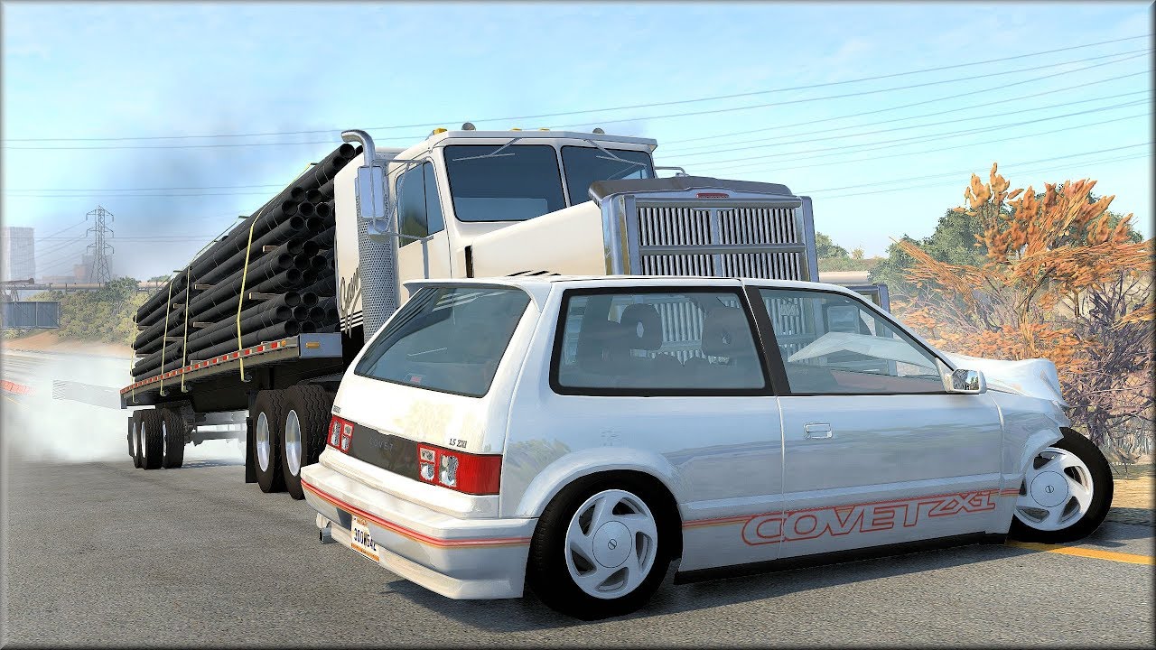 BeamNG Drive Trucks Vs Cars #15 - Insanegaz