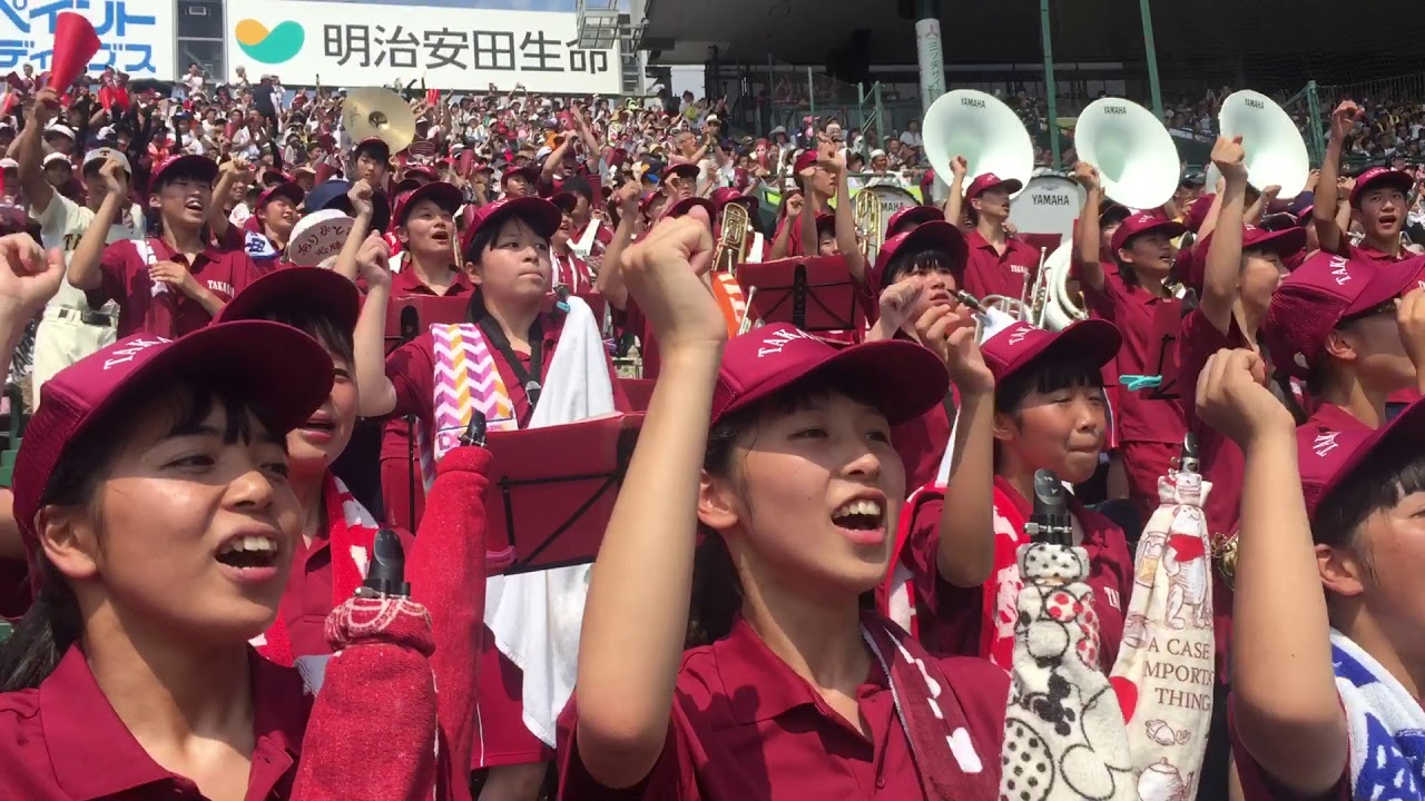 【2019夏甲子園】高岡商業高校応援！！ロングバージョン。We are TAKASHO！！からの応援！！応援団！吹奏楽部！野球部！生徒！履正社高校戦！