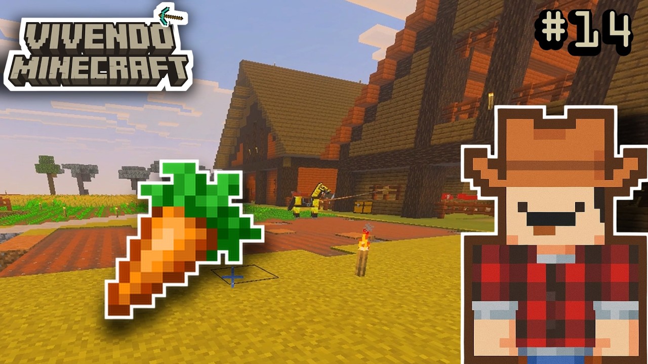 Vivendo Minecraft Ep 14.  - Plantação de Cenoura!