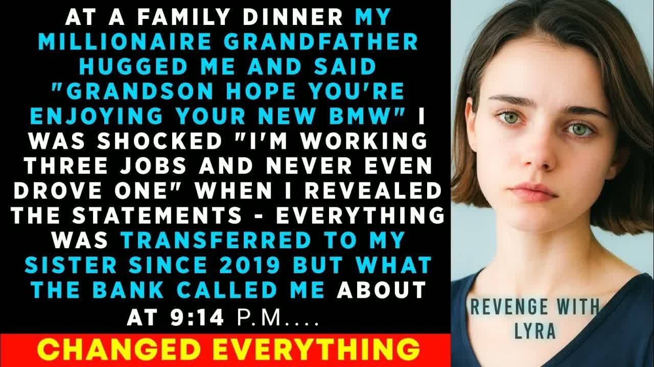 At A FAMILY Dinner My Millionaire Grandfather Hugged Me And Said “Granddaughter Hope You’re Enjoyi