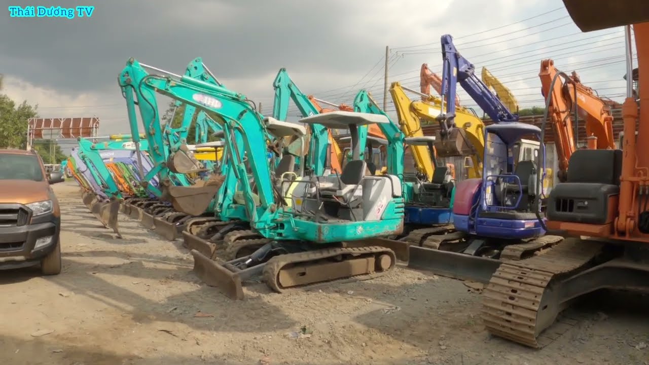 cận cảnh bãi xe cuốc nghĩa địa nhập nhật hàng về hơn 200 xe chật cứng cả bãi