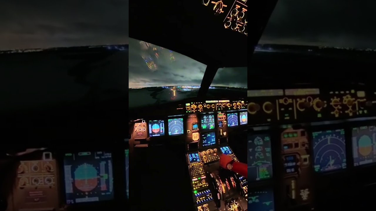 A320 landing 🛬 cockpit view 