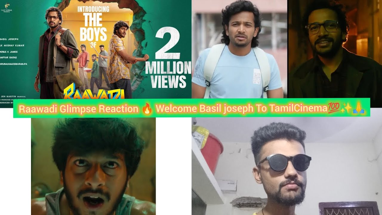 Raawadi Glimpse Reaction 🔥😂🙏 Welcome To TamilCinema 💯 Basil Joseph Chetan...🔥🙏