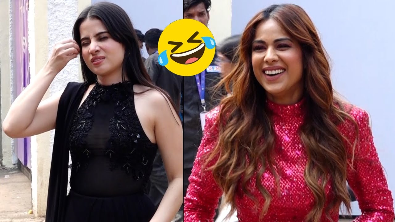 Mtv Splitsvilla X6 Mischief Maker Uorfi Javed, Nia Sharma Spotted At The Sets Of The 50
