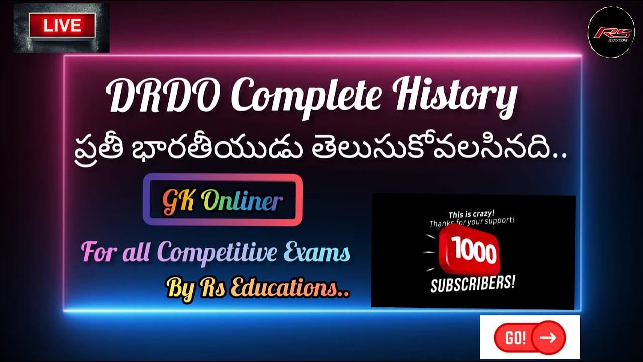 DRDO Complete History || By Rs Educations ||