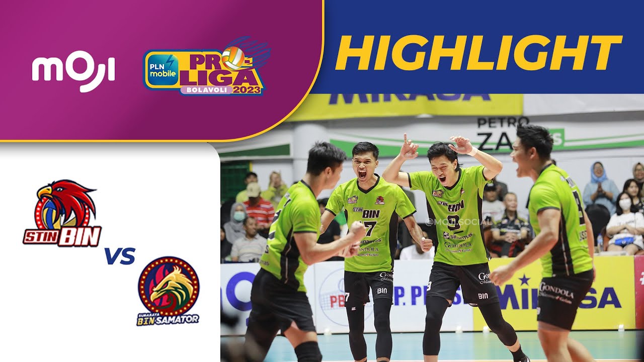 Jakarta STIN BIN VS Surabaya BIN Samator (3-0) | Highlight FINAL FOUR PLN Mobile Proliga 2023