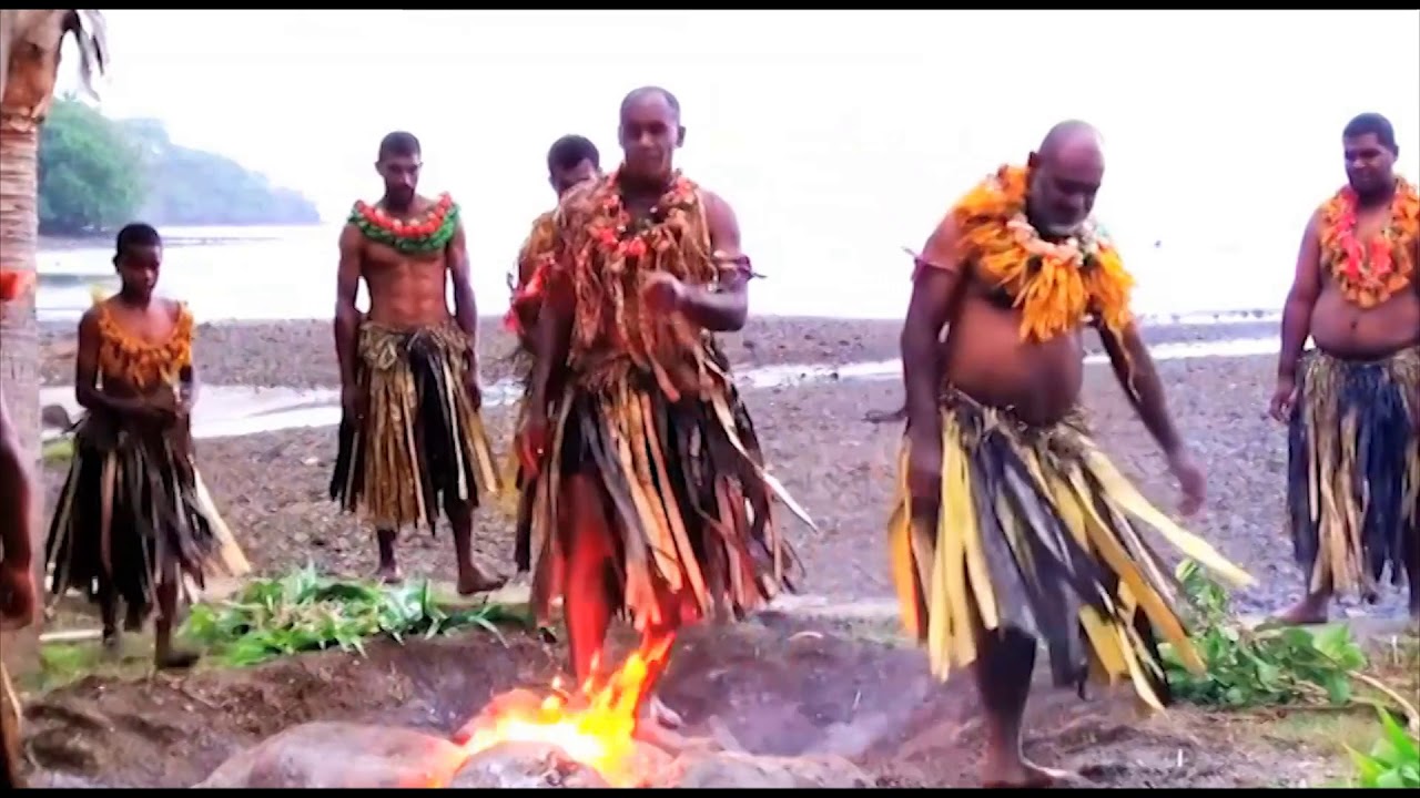 Traditional fire walking in Fiji