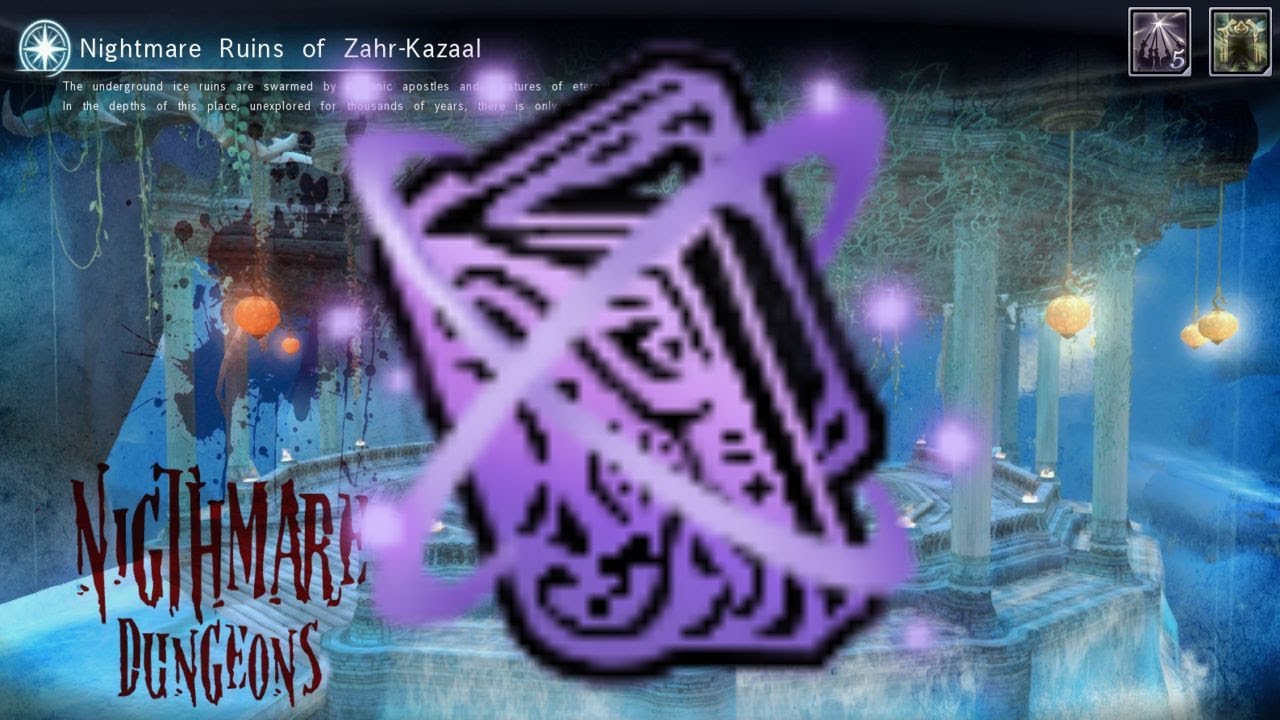 AuraKingdom.to Nightmare Frozen Ruins of Zahr-Kazaal (ZK) Sorcerer (Dark) Solo