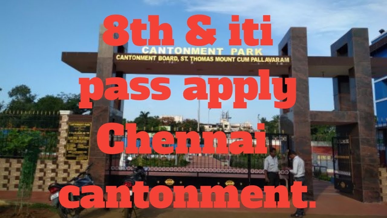 Defence cantonment board recruitment civilian post July 2019 Chennai