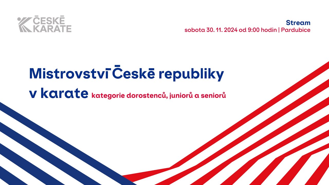 MČR v karate kategorie dorostenců, juniorů a seniorů