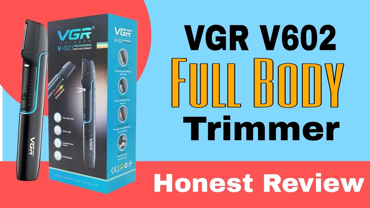 💥Game Changer! VGR V-602 Body Trimmer Review: EXTENDABLE Handle, Waterproof & Skin Safe Grooming!